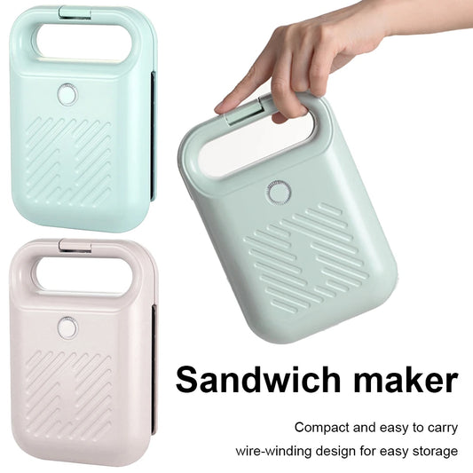 Electric Sandwich Maker Bread Presser with Non-Stick Coating Home Toaster Breakfast Making Machine Kitchen Egg Meat Omelette Pan.