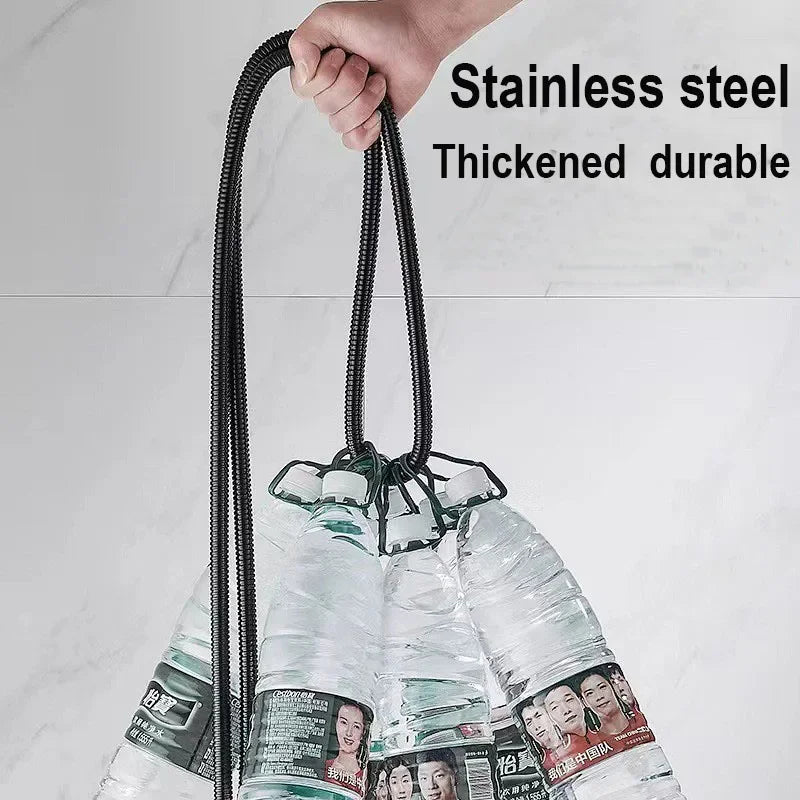 Shower Hose 1.5/2M Black/Silver Flexible Shower Hose Stainless Steel Long Bathroom Shower Pipe Extension Bathroom Accessories