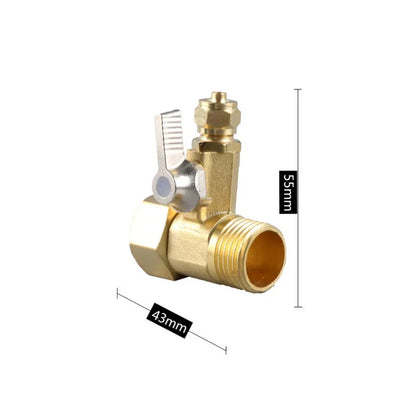1/2'' To 1/4'' Brass Ball Valve RO Water Purifier Adapter Garden Water Ball Valve Tap Connector Hardware Accessories