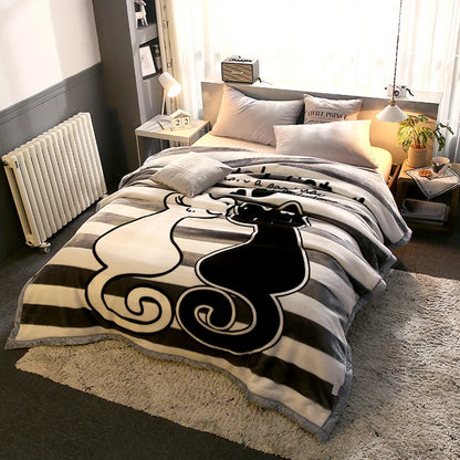 Ultra Soft Cozy Flowers Rose Throw Blanket Microfiber Heavy Fluffy Fleece Blanket for Home Bed Dormitory