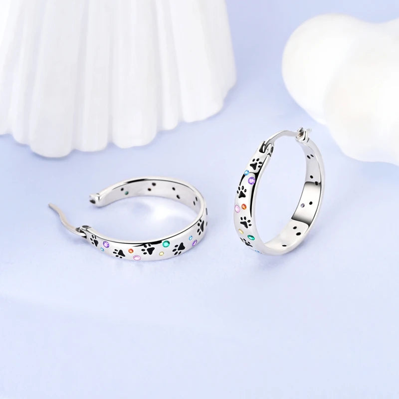 2025 New 925 Sterling Silver Hoop Earrings Flowers Zircon Drop Earrings Stud For Woman Fine Birthday Wedding Party Jewelry Gifts.