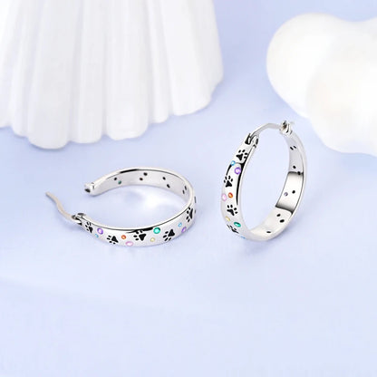 2025 New 925 Sterling Silver Hoop Earrings Flowers Zircon Drop Earrings Stud For Woman Fine Birthday Wedding Party Jewelry Gifts.