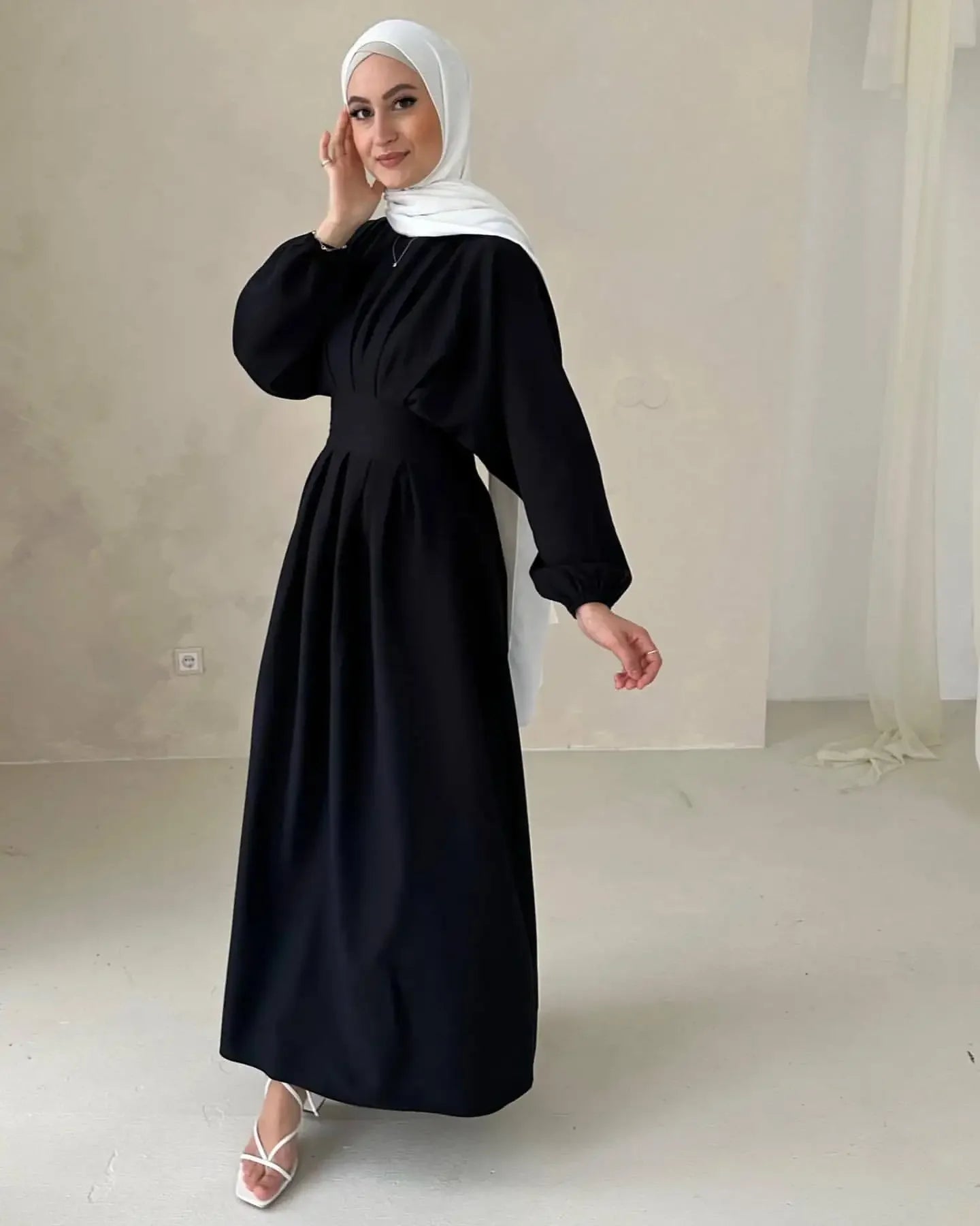 Muslim Modest Dress Kaftan Prayer abaya Ramadan Linen Abaya Dubai Turkey Islam Clothes Women Kebaya Robe Arabe Femme Musulmane.