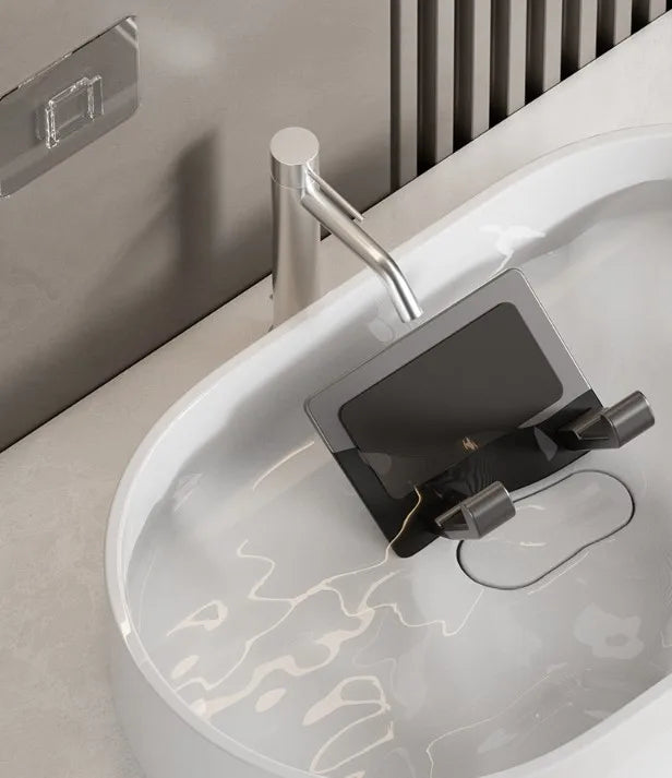 Ohne Stanzen Badezimmer Haartrockner Aufhänger Haartrockner Lagerregal Saugnapf Lagerregal Toilette Multifunktions-Lagerregal