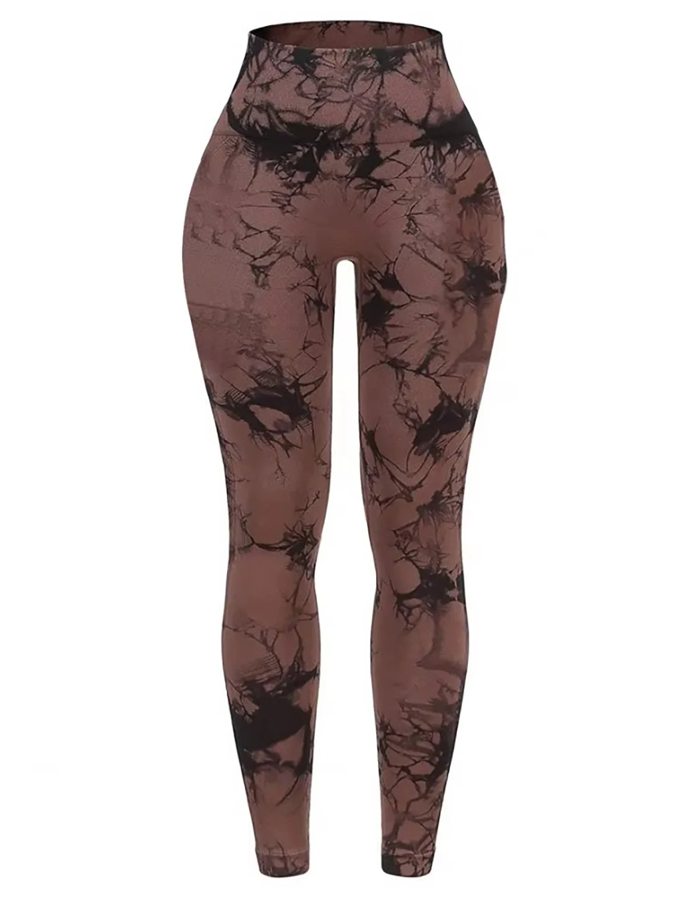 Tie Dye Seamless Leggings for Women High Waist Yoga Pants Scrunch Butt Lifting Elastic Tights Wide Waistband Sports Leggings.