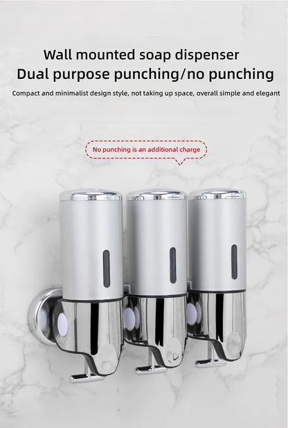 Badezimmer wandmontierter manueller Flüssigseifenspender Seifenspender Shampoo-Spender Hotelbad/WC-Zubehör