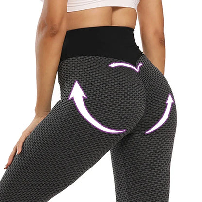 Hohe Taille Dot Yoga Hosen Patchwork Fitness Leggings Frauen Workout Push-Up-Leggings Activewear Knöchel Länge Feminina Jeggings
