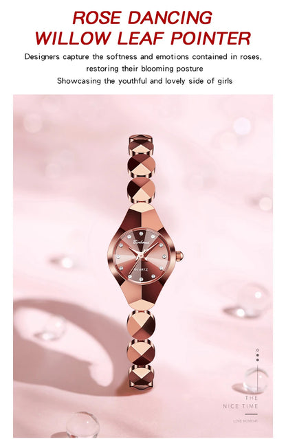 BINBOND Waterproof Watch Casual Fashion Quartz Watches Women Top Brand Luxury Stainless Steel Strap Elegant Business Women Watch.