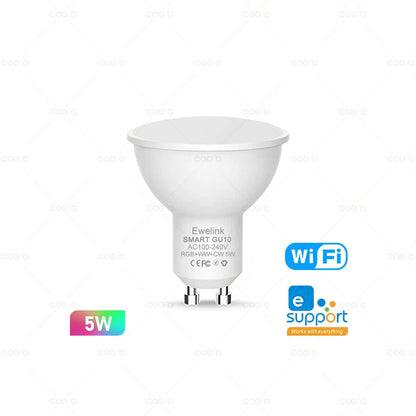 Smart WiFi Zigbee LED Glühbirne Dimmbar E27 E14 GU10 RGBCW 3000-6000K LED Kerze Lampe Für Ewelink APP Alexa Google Hause Yandex.
