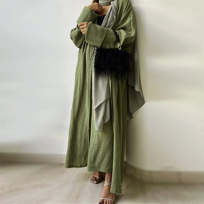 Modest Kimono Abaya Dubai Muslim Sets Islam Kaftan Dresses Kebaya Robe Femme Musulmane Abayas For Women Caftan Marocain Djellaba