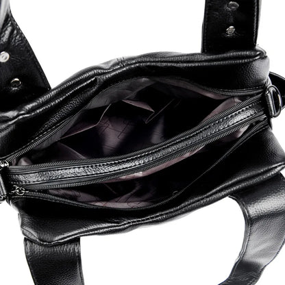 Genuine Soft Leather Handbags for Women Casual Shoulder Tote Bag Luxury Designer Ladies Large Capacity Purse Bags Sac A Main Hot