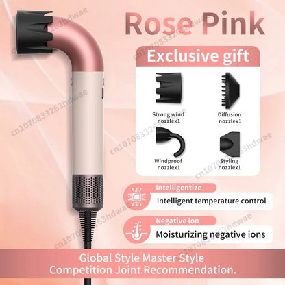 220V High-speed Professional Leafless Hair Dryer Negative Ion Scalp Care High Power Top Household Blower Salon Hairstyle Machine