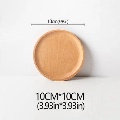 Wood Beech Plate Fruit Plate Oval Pallet trays decorative Candy Rectangular Dessert Dinner Tableware Tray, Kitchen Accessories.