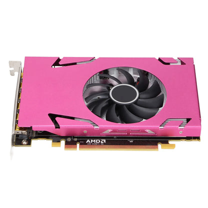 PC Graphics Card Graphics Card R7 350‑4G 6Mini DP GA Pink Six Screen Single Slot Graphics Card for Win System Graphics Card.