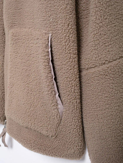 Winter Fleece frauen Mantel Zipper Stehkragen Lose Verdickt Mantel frauen Herbst Warme Neue Casual Trendy frauen Mantel