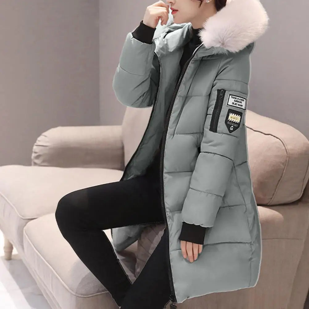 Frauen Winter Jacken Unten Baumwolle Mit Kapuze Tops Große Größe Parkas Mujer Mäntel Langen Mantel Mode Weibliche Pelz Kragen Outfits Neue Jahr.