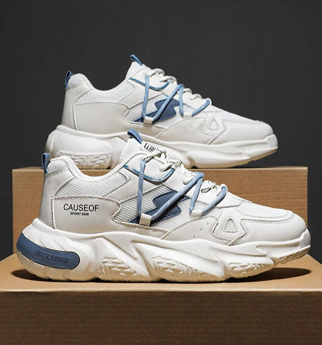 2025 Autumn Men Shoes Fashion Sneakers Height Increasing Casual Chunky Shoes Male Trainers Running Sports Shoes.