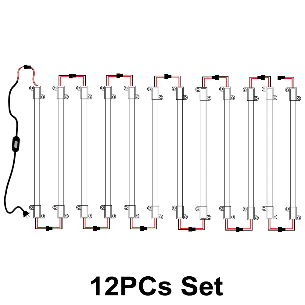 LED Tube Light AC220V  50cm 72LEDs High Brightness Night Bar 2835 Strip Energy Saving lamp for Home Kitchen Cabinet Wall Decor.