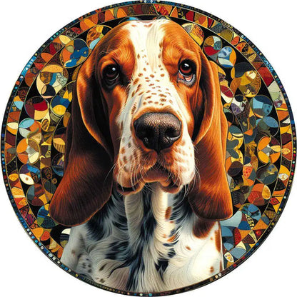 Wooden Animal Jigsaw Puzzle for Adults Kids Toy Circular Puzzle Puzzles Set Birthday Gift Brain Teaser Family Interactive Game.