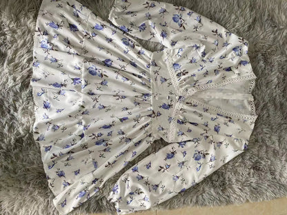 Frühling Herbst frauen Neue Kleid Temperament Süße Druck V-ausschnitt Laterne Hülse Spitze Hohe Taille Kurzes Kleid.