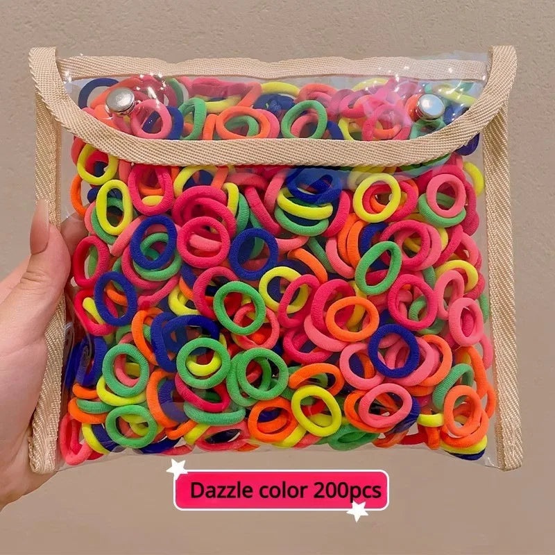 Fresh Simple Women's Hair Ties And Hair Accessories Set High Elasticity Cute Geometric Design Resin Hair Bands for African Eu...