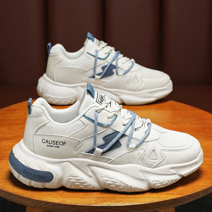 2025 Autumn Men Shoes Fashion Sneakers Height Increasing Casual Chunky Shoes Male Trainers Running Sports Shoes.