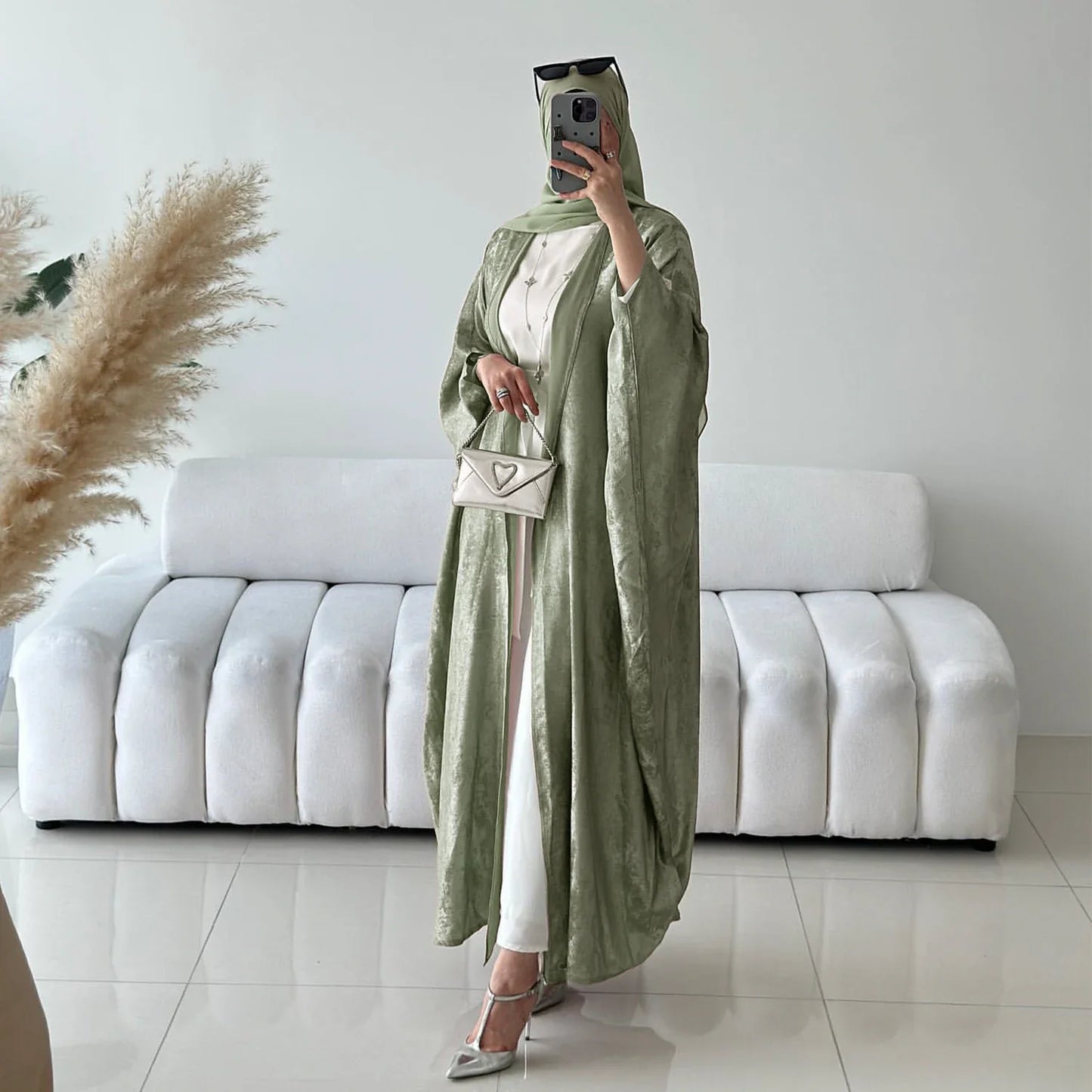 Mode Elegante Dubai Türkische Abaya Kleid Frauen Muslimische Frauen Muslimischen Kimino Kleid Abayas Vorne Offen Strickjacke.