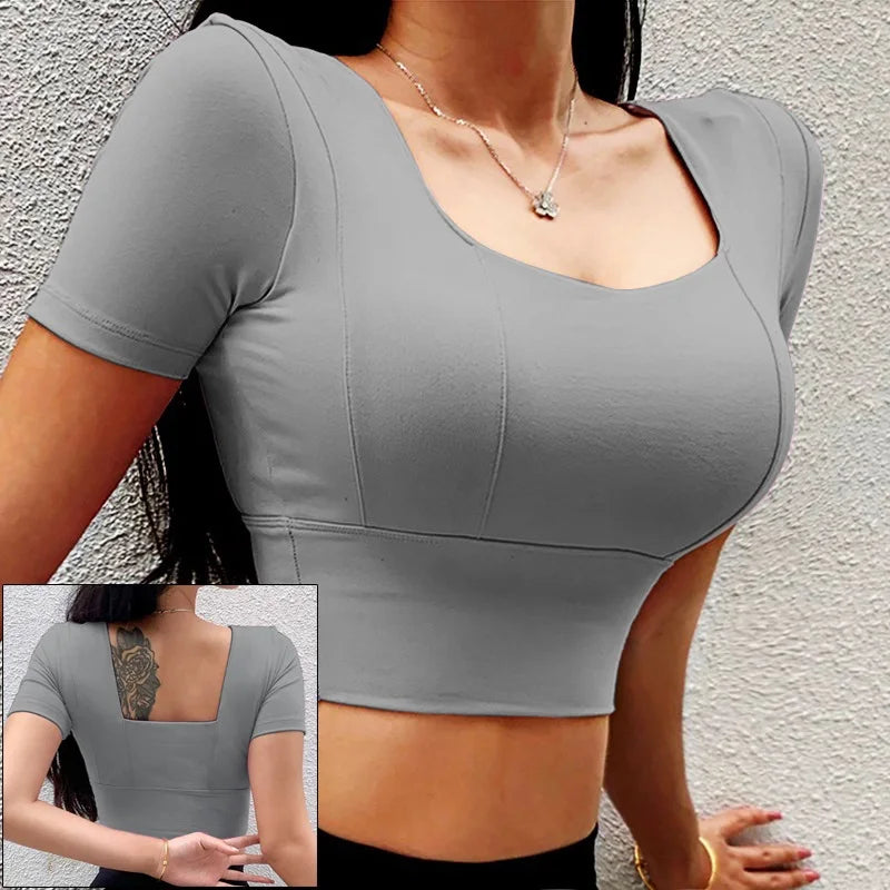 Cloud Hide Black Beauty Back Yoga Shirts Women Long Sleeve Blouse Plus Size Sports Gym Fitness Top Running T-Shirt Workout Shirt