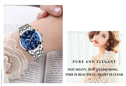 LIGE 2024 New Fashion Women Watches Ladies Top Brand Luxury Creative Steel Women Bracelet Watches Female Quartz Waterproof Watch.