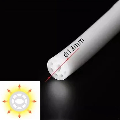 Recessed Black Silicone Tube LED Neon Light Flexible Rope Channel Diffuser WS2811 WS2812B Outdoor Waterproof Ribbon Strip Lights