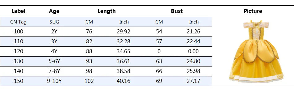 Belle Cosplay Prinzessin Kleid Mädchen Geburtstag Charme Kostüm Kinder Karneval Party Bühne Leistung Vestido Kinder Disguise Kleid.