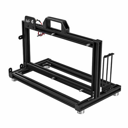 METALFISH ITX A4 Aluminum Open Frame Case, Vertical GPU, 240mm Cooler, Mini-ITX Compatible, DIY Gaming PC.