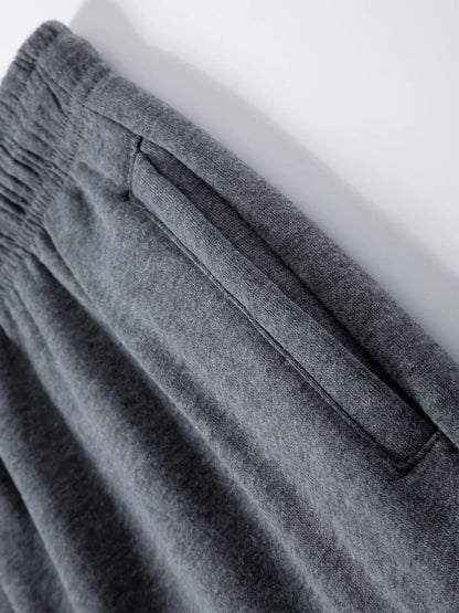 Autumn Men's Cargo Pants Loose Straight Trousers Multi-Pockets Drawstring Casual Sports Pants Solid WorkWear Joggers Long Pants.