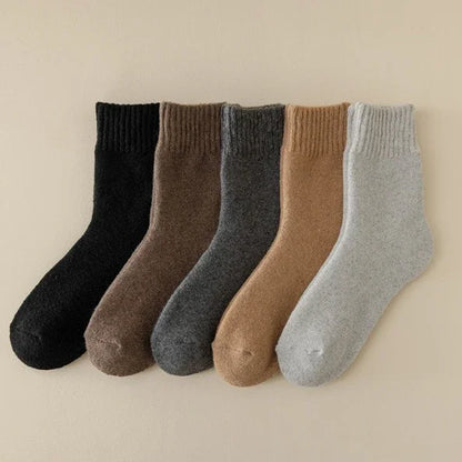 MuqiNush 5 Pairs  Socks Men Women Ankle Knee-High Sport Athletic Running Cycling Socks Winter Warm and Thick Fashion For Daily.