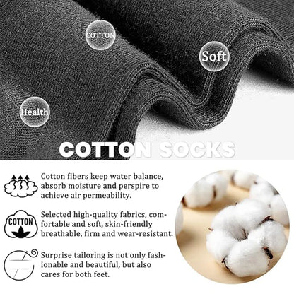 ZEXOLAP 2025 High Quality Casual Men's Business Socks Summer Winter Cotton Socks Quick Drying Black White Long Sock Plus Size US.