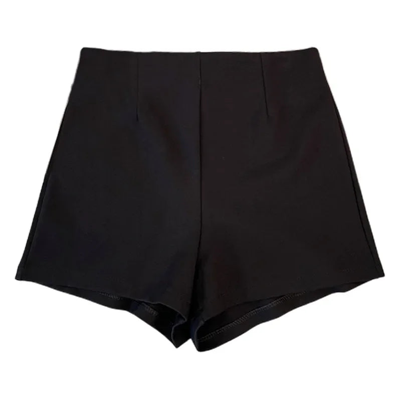 Black High-waisted Elastic Shorts Women's Slimming Petite Brief 2024 New Style Trendy Female Shapewear.