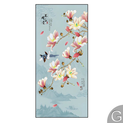 Chinese Simple Ink Art Canvas Poster Flower And Bird Wall Painting Prints Pictures Bedroom Corridor Living Room Decoration Mural