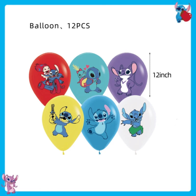 Disney Lilo und Stitch Geburtstag Party Dekoration Geschirr Tasse Teller Tischdecke Luftballons Thema Party liefert Banner Hintergrund