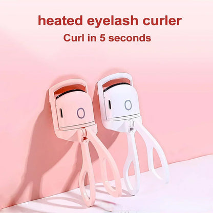 Electric Eyelash Curler USB Rechargeable Quick Heat Portable Fast Forming Long Enduring Curl for Eyes.