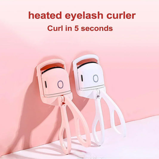 Electric Eyelash Curler USB Rechargeable Quick Heat Portable Fast Forming Long Enduring Curl for Eyes.