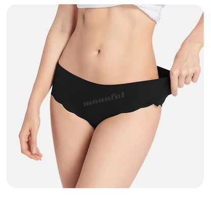 Seamless Period Underwear Menstrual Cycle Absorbent Underwear for Women Heavy Flow Leak Proof Menstrual Panties for Menstruation.