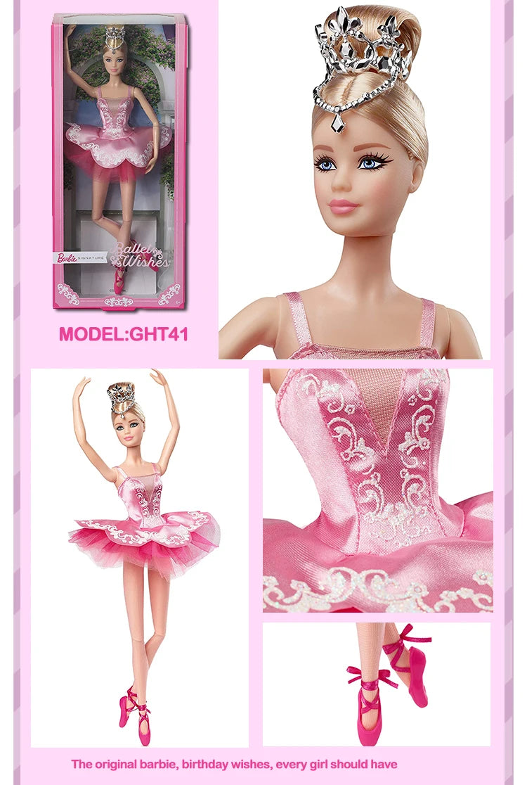 Original Mattel Barbie Fashionistas Doll Music Star Blonde Hair Bjd with Accessories Toys for Girls Collection Educational Props.