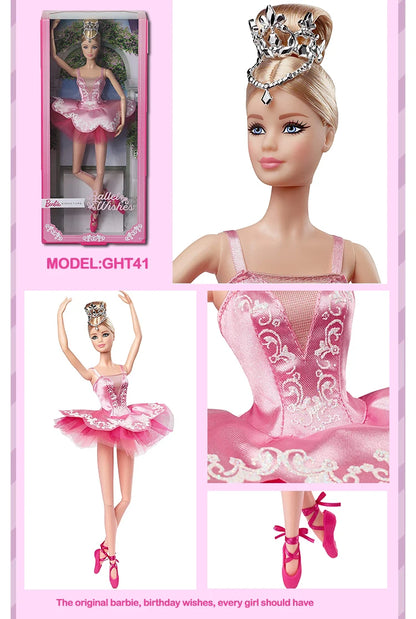 Original Mattel Barbie Fashionistas Doll Music Star Blonde Hair Bjd with Accessories Toys for Girls Collection Educational Props.