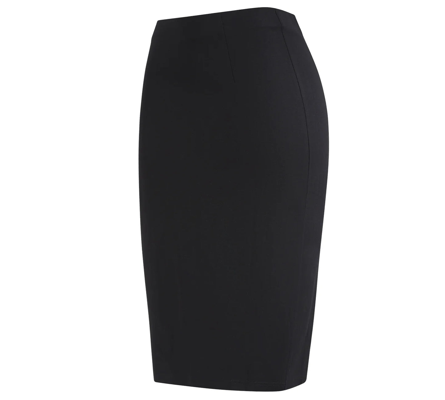 Women's Professional High Waist Long Pencil Skirt, Slim Fit Black Hip-hugging Skirt for Office Commute.