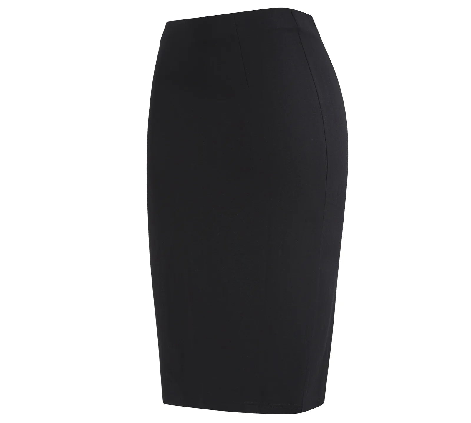 Women's Professional High Waist Long Pencil Skirt, Slim Fit Black Hip-hugging Skirt for Office Commute.