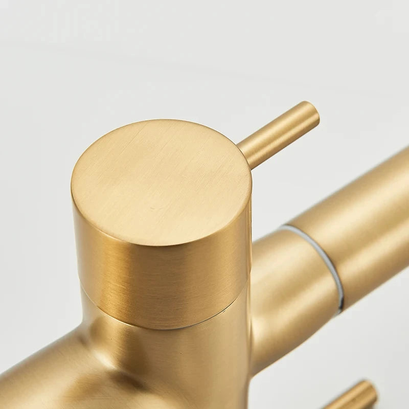 Pulling Filter Kitchen Faucet Hot & Cold Water Mixer Dual Mode Filtration Purification Kitchen Sinks 360 Rotation