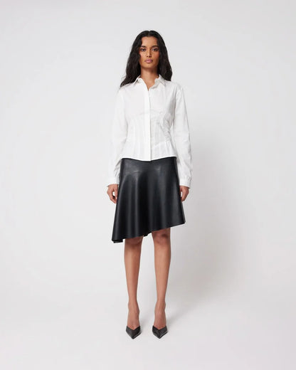 Kylie same style ~ KHY tie waist shirt slim back bow shirt women.