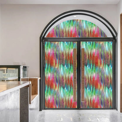 Frosted Glass Wall Panels for Bathroom - European Style Static Cling Window Film, Privacy Shade Peel & Stick Home Renovation.