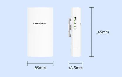 COMFAST 300Mbps Outdoor CPE Bridge Access Point 2.4Ghz 1Km-5km Long Range Extender WiFi Repeater Router AP Wi-Fi Bridge p to p