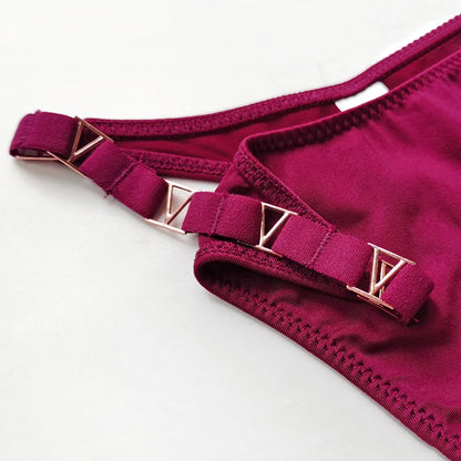 Seamless Sexy Thong Women Underwear Briefs Panties Zebra Flower Low Rise Luxury Metal Buckle G String Bikini Girls Female Panty.